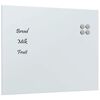 vidaXL Magnettafel Wandmontage Wei&szlig; 50x40 cm Hartglas
