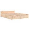 vidaXL Bett mit Schubladen 135x190 cm