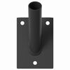 vidaXL Fahnen Pole Holde Schwarz 10,5 x 7,5 x 0,25 cm Stahl