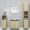 vidaXL Badezimmerschrank Sonoma-Eiche 30x30x183,5 cm Holzwerkstoff