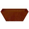 vidaXL Garten-Pflanzgef&auml;&szlig; 5 pcs Rostig 40 x 40 x 15 cm Wetterfeststahl