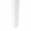 vidaXL Esszimmerst&uuml;hle 2 pcs Wei&szlig; 50 x 52,5 x 91 cm Massives Gummiholz