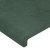 vidaXL Bettgestell ohne Matratze Dunkelgr&uuml;n 140x190 cm Samt