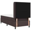vidaXL Boxspringbett mit Matratze Dunkelbraun 100 x 200 cm Stoff