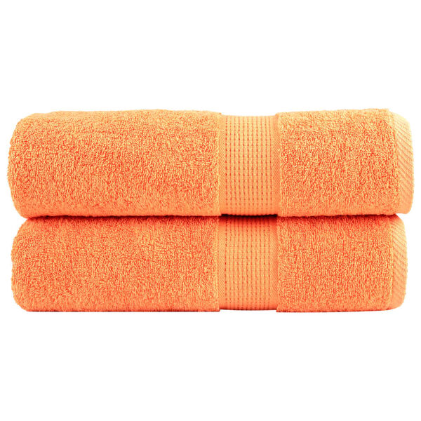 vidaXL Premium-Duscht&uuml;cher SOLUND 2 Stk. Orange 70x140 cm 600 g/m&sup2;