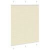 vidaXL Plissee Creme 105x150 cm Stoffbreite 104,4 cm Polyester