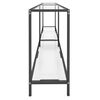 vidaXL Konsolentisch Transparent 200x35x75,5 cm Hartglas