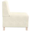 vidaXL Modulares Armfreies Sofa 3 pcs Creme 55 x 74 x 82 cm Samt