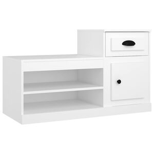 vidaXL Schuhschrank Wei&szlig; 100x42x60 cm Holzwerkstoff
