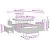 vidaXL Gartensofa-set mit Kissen 9 pcs Beige und Creme Poly-Rattan