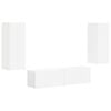 vidaXL TV-Schrankset 2 pcs Wei&szlig; Holzwerkstoff