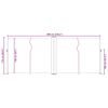 vidaXL Ausziehbare Seitenmarkise Doppelt 170 x 600 cm Creme