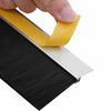 vidaXL Selbstklebende T&uuml;rb&uuml;rstendichtungen 12 pcs Silber 100 cm