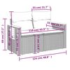 vidaXL 8-tlg. Garten-Sofagarnitur mit Kissen Beige Poly Rattan Akazie