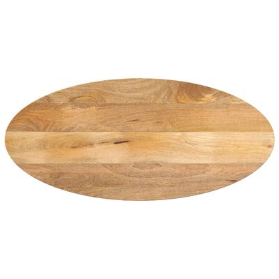 vidaXL Tischplatte 140x50x3,8 cm Oval Massivholz Mango