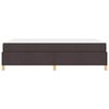 vidaXL Bettrahmen mit Matratze Dunkelbraun 140 x 190 cm Stoff