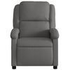 vidaXL Massagesessel Relaxsessel Echtleder Grau