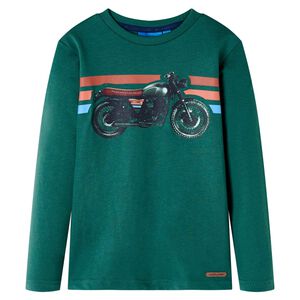 vidaXL Kinder-Langarmshirt Gr&uuml;n 92