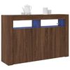 vidaXL Sideboard Braun Eichen-Optik 116 x 30 x 75 cm Holzwerkstoff