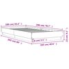 vidaXL Bettgestell Grau Sonoma 100x200 cm Holzwerkstoff