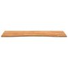 vidaXL Schreibtischplatte Hellbraun 140x50x2,5 cm Massivholz Eiche