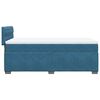 vidaXL Boxspringbett mit Matratze Blau 80x200 cm Samt