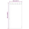 vidaXL Voile Vorh&auml;nge mit Stangentaschen 2 Stk. Rosa