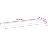 vidaXL Schweberegale 2 Stk. 100x20x4 cm Massivholz Akazie &Ouml;lbehandelt