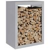 vidaXL Brennholzregal 60x40x80 cm Verzinkter Stahl