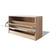 vidaXL Schuhbank Eiche 80x24x45 cm