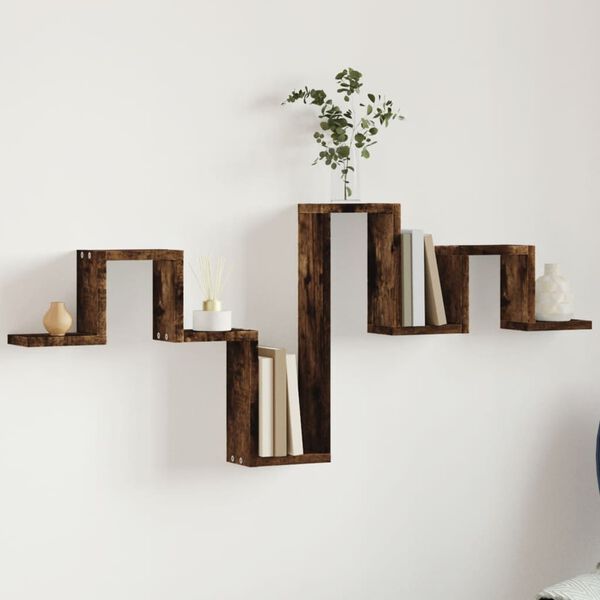 vidaXL Wandregal R&auml;uchereiche 104,5x10x43 cm Holzwerkstoff