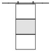 vidaXL Schiebet&uuml;r mit Beschlag 90x205 cm Hartglas & Aluminium