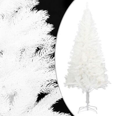 vidaXL Künstlicher Weihnachtsbaum mit Beleuchtung Weiß 120 cm