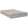 vidaXL Bettgestell mit Schubladen Grau Sonoma 160x200 cm Holzwerkstoff