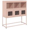 vidaXL Sideboard Rosa 100,5x39x107 cm Kaltgewalzter Stahl