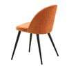 Venture Home Esszimmerst&uuml;hle 2 Stk. Velvet Samt Schwarz und Rostorange