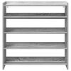vidaXL Schuhregal Grau Sonoma 80x25x81 cm Holzwerkstoff
