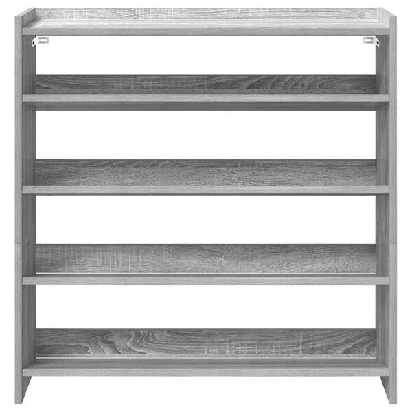 vidaXL Schuhregal Grau Sonoma 80x25x81 cm Holzwerkstoff