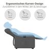 vidaXL Relaxsessel mit Aufstehhilfe Dunkelgrau Stoff