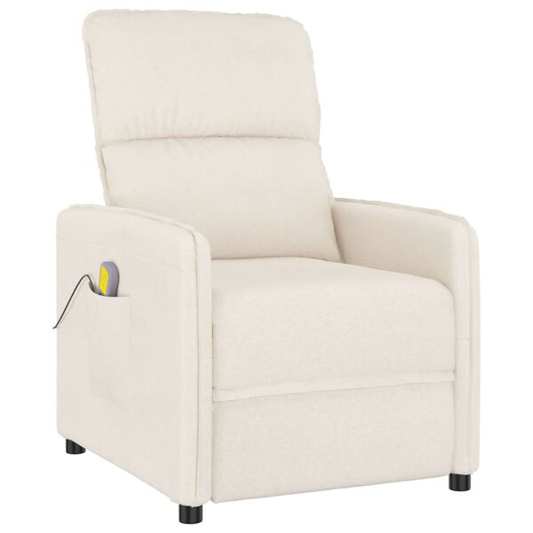 vidaXL Massagesessel Beige Mikrofasergewebe