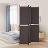 vidaXL 3-tlg. Paravent Braun 150x220 cm Stoff