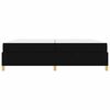 vidaXL Bettrahmen mit Matratze Schwarz 200 x 200 cm Stoff