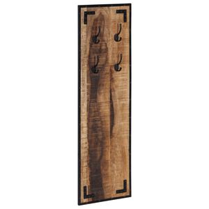 vidaXL Garderobe 35x8x110 cm Raues Massivholz Mango