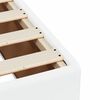vidaXL Boxspringbett mit Matratze Wei&szlig; 90x190 cm Kunstleder