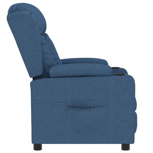 vidaXL Relaxsessel Blau Stoff