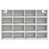 vidaXL Schuhschrank mit Regal Wei&szlig; 103 x 30 x 67 cm Holzwerkstoff