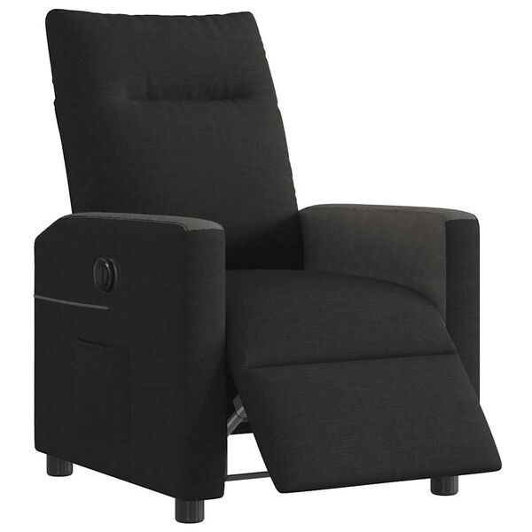 vidaXL Relaxsessel Elektrisch Schwarz Stoff