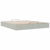 vidaXL Ottoman-Bett ohne Matratze Hellgrau 180x200 cm Samt