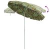 vidaXL Strandparasol Grün 263 x 263 x 272 cm Polyester und Metall