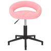 vidaXL Esszimmerst&uuml;hle 2 Stk. Drehbar Rosa Samt
